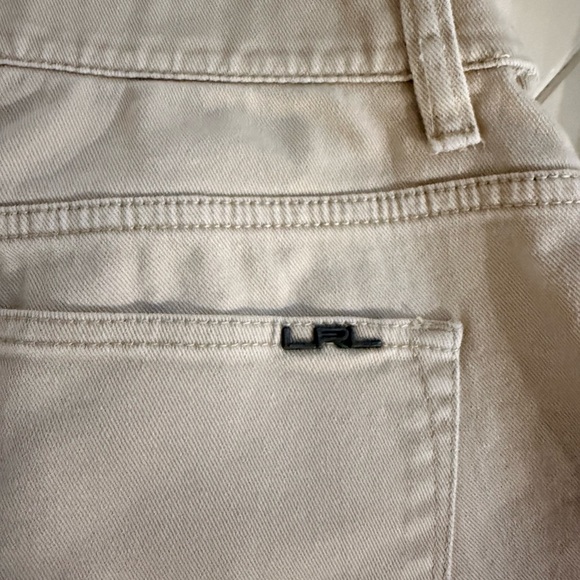 Ralph Lauren Women's Cropped Jeans in Beige - Picture 2 of 5